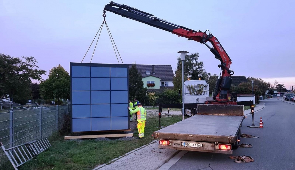 Die Gemeinde hat einen Container geschenkt bekommen. Die Verwendung ist noch offen.