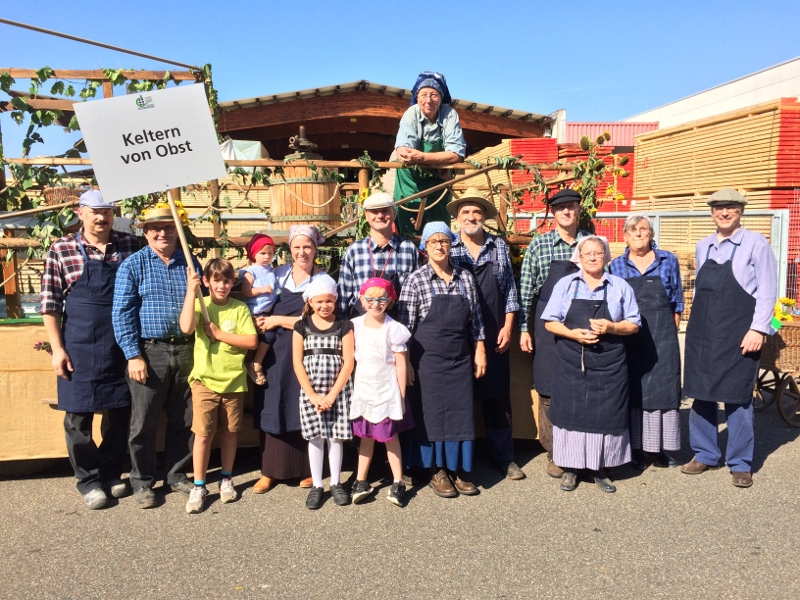 Umzug  1250 Jahre Oftersheim Team Gartenbauverein