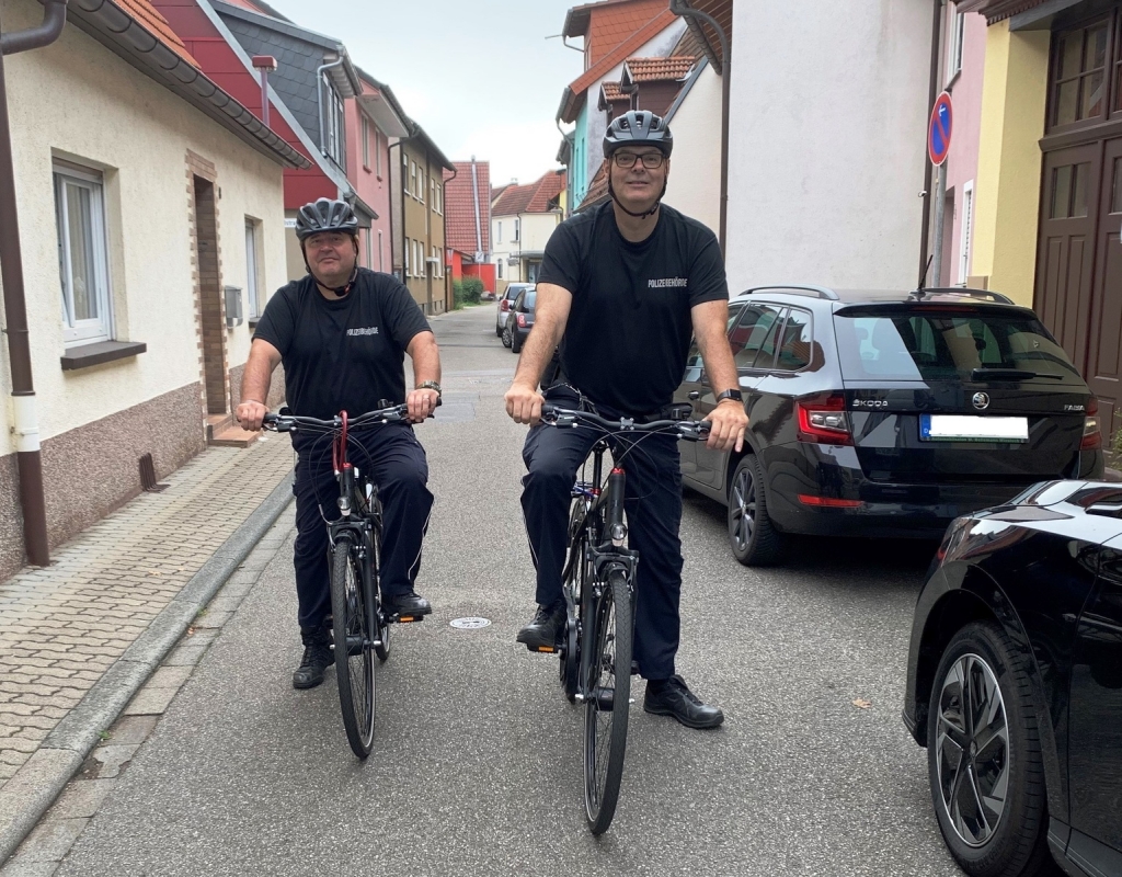 Der Gemeindevollzugsdienst geht jetzt auch mit dem Fahrrad auf Streife.