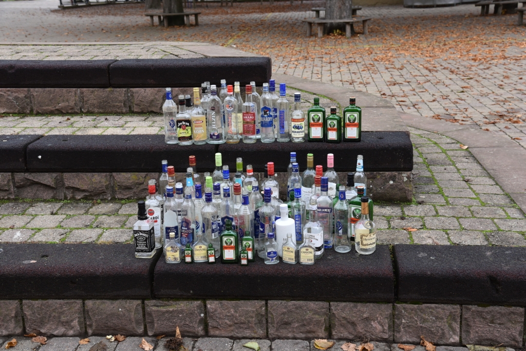 Gesammelte Flaschen