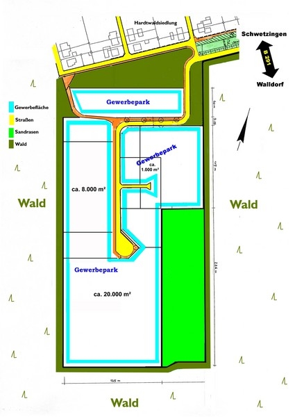 Gewerbepark Zeichnung
