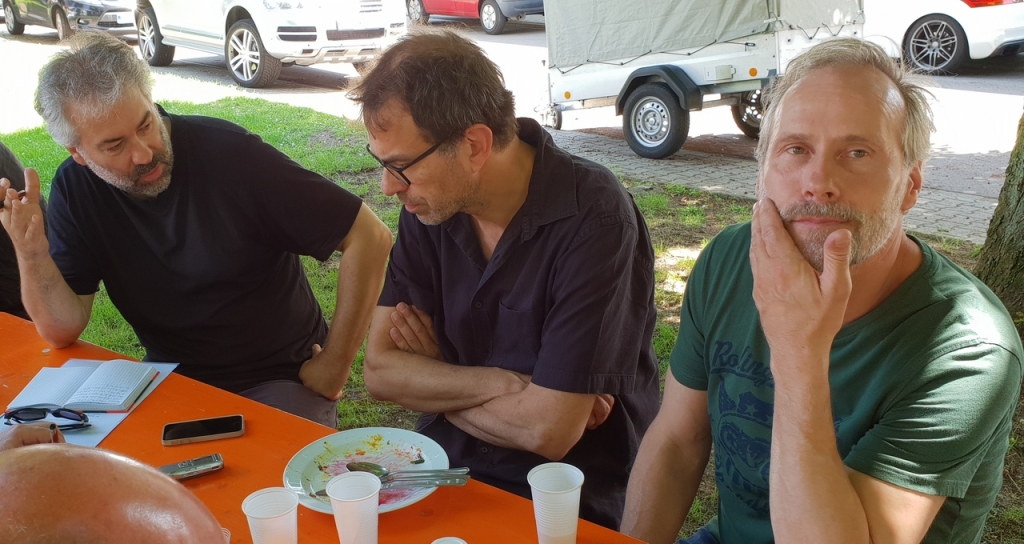 Darsteller Wolfram Koch und Regisseur Dominik Moll (vrnl).