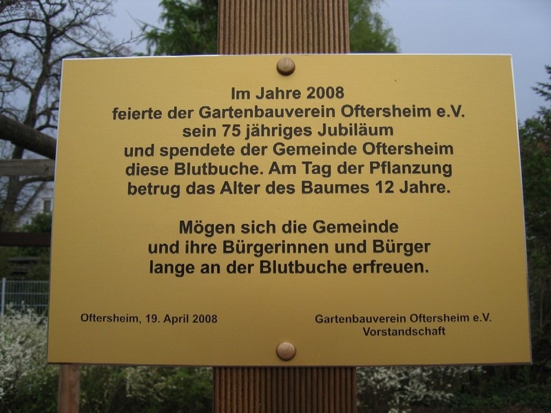 Erinnerungstafel wurde enthüllt 1