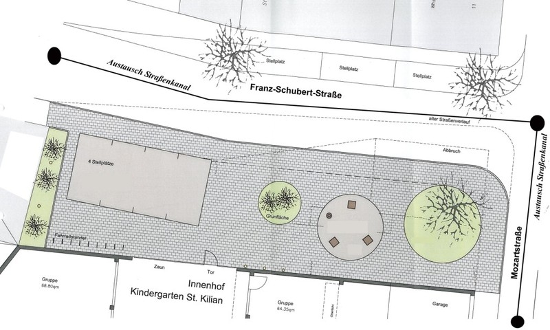Plan Umbau Mozartstraße