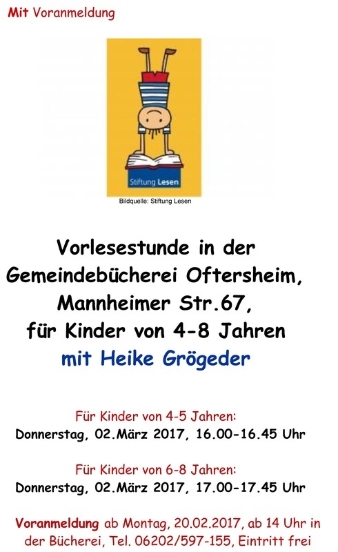 BÜ Vorlesestunden