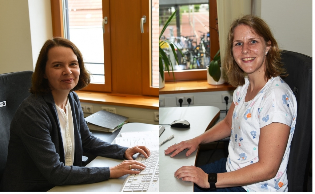 links im Bild Sybille Fitterling, rechts Britta Josupeit