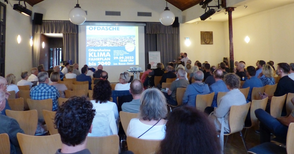 Ofdasche wird klimafit: Öffentliche Veranstaltung im Rose-Saal