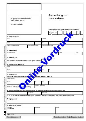 Online-Vordrucke