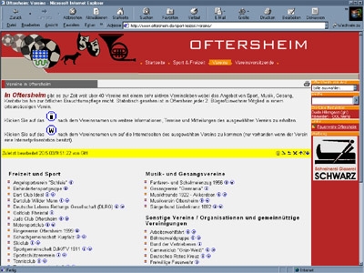 Homepage Vereine