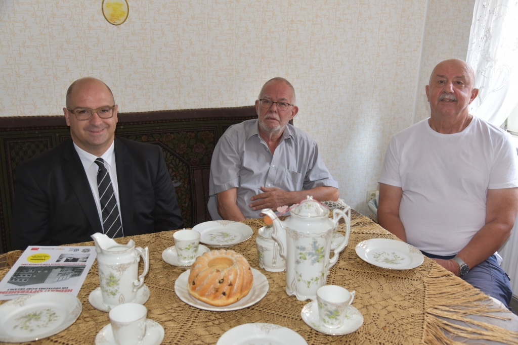 Bürgermeister Jens Geiß, Gerhard Frei, Dieter Burkard