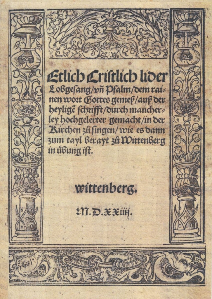 Ausstellung 500 Jahre Gesangbuch. (Repro: Kreisarchiv Rhein-Neckar-Kreis)