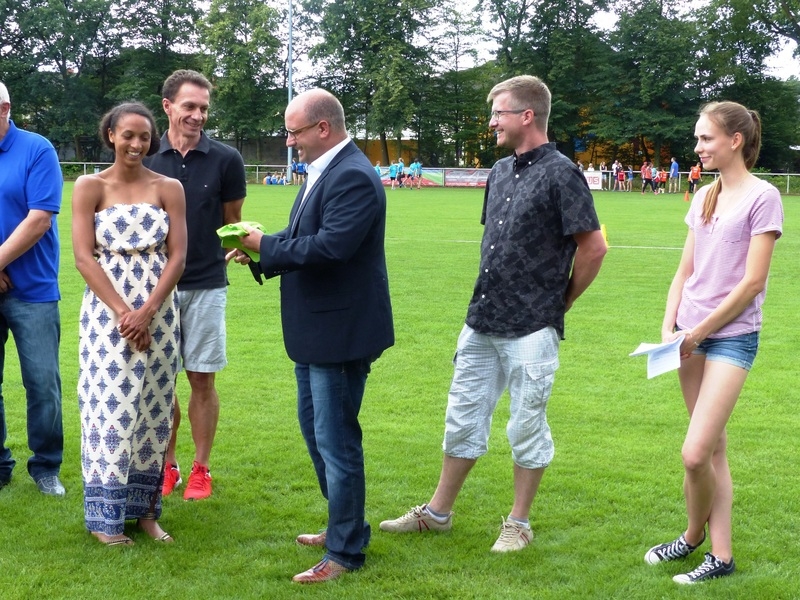 Malaika Mihambo Ehrung durch Bürgermeister Jens Geiss (17.07.2016)