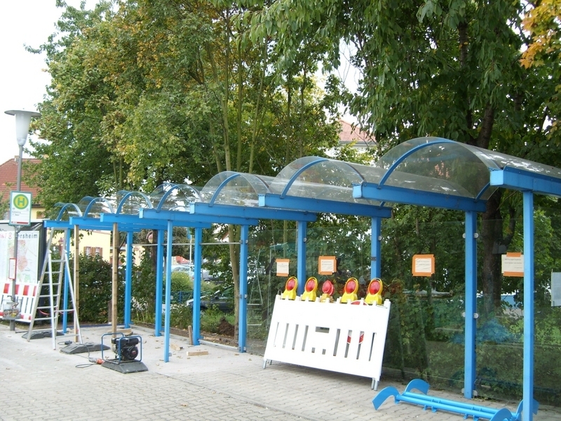 Buswartehäuschen Heidelberger Straße neu