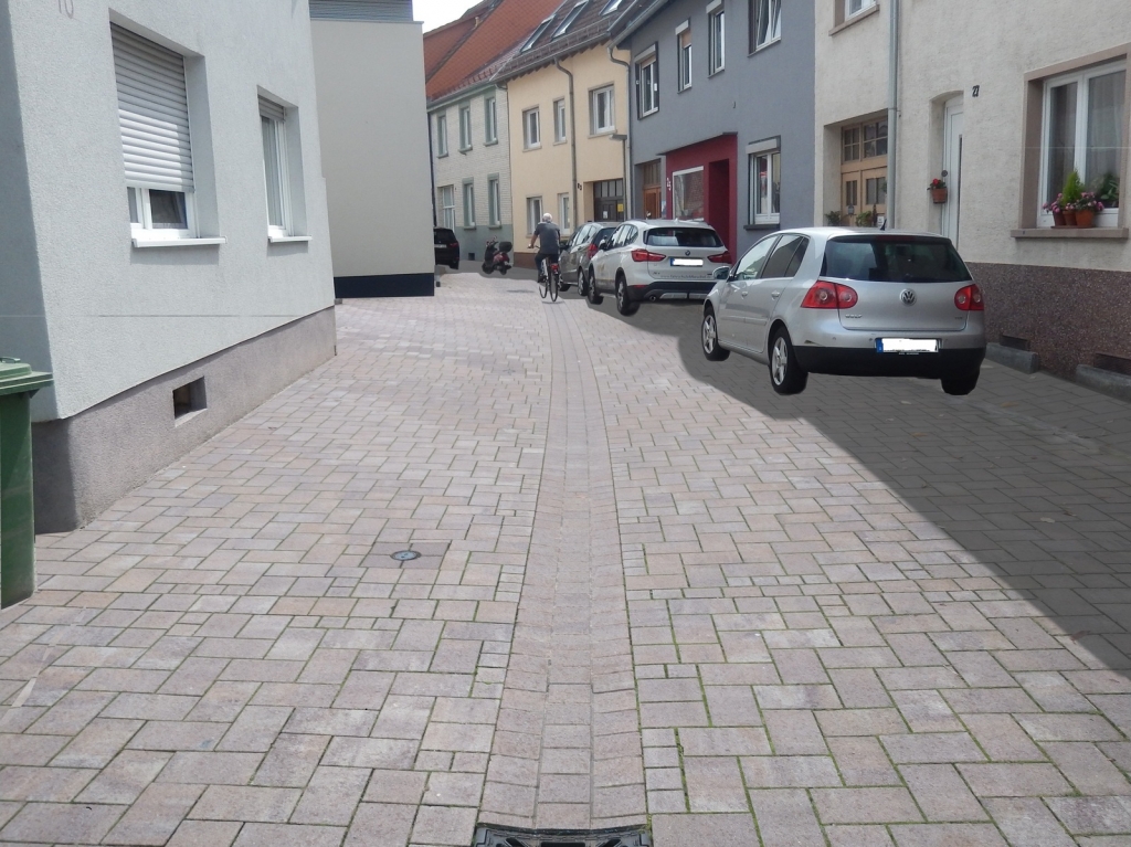 Schaubild, wie die Sofienstraße nach der Sofienstraße aussehen könnte (verkehrsberuhigt).