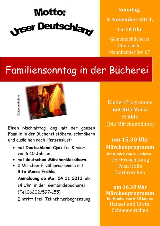BÜ Familiensonntag Deutschland