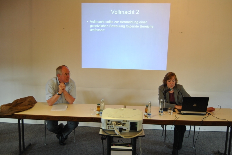 Bild 1 Veranstaltung Vorsorgevollmacht