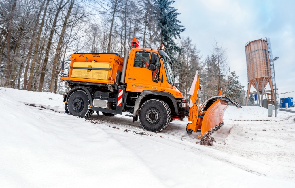 Winterdienst: Schneeräumen (Bild: Landratsamt Rhein-Neckar-Kreis)
