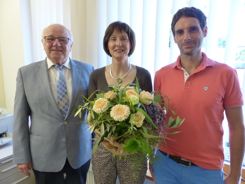 Bürgermeister Helmut Baust, Gudrun Wipfinger-Fierdel, Thomas Lorenz